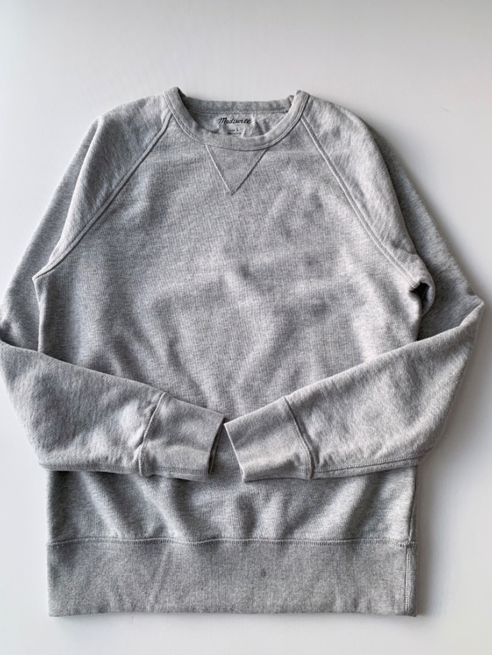 Madewell Crewneck Heavy Cotton Sweatshirt Women's Size S Oversized - Picture 7 of 13